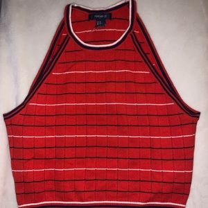 Forever 21 Striped Crop Top